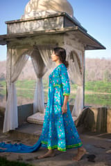 Morocco Blue Salwar Suit