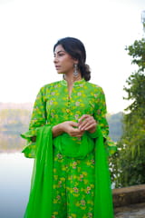 Green Mrig Salwar Suit