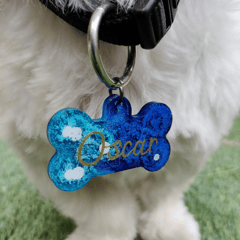 Resin Dog Name Tag