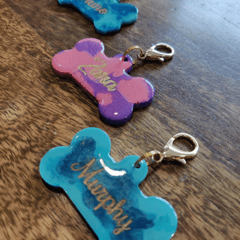 Resin Dog Name Tag