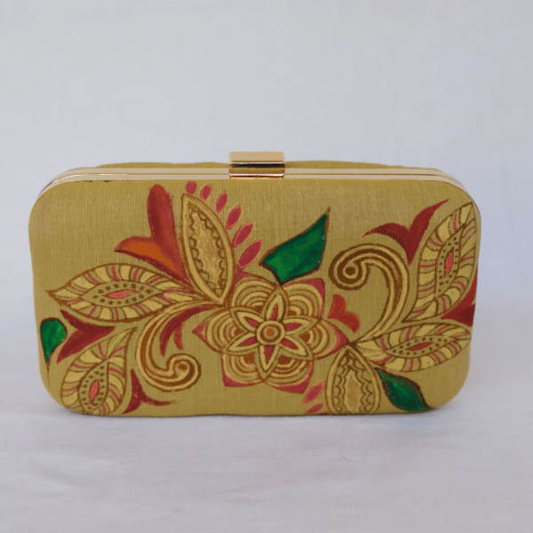 Artsy Hand Painted Clutch