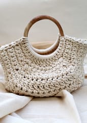 Handcrafted Macramé Statement Handbag