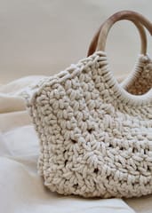 Handcrafted Macramé Statement Handbag