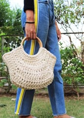 Handcrafted Macramé Statement Handbag