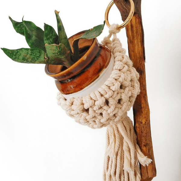 Nest Style Macramé Pot Holder