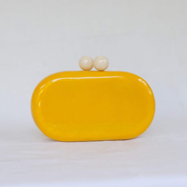 Yellow Stone Clutch