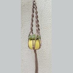 Combo of 4 Hanging Planter (Orange, Khaki, Green, Pink)