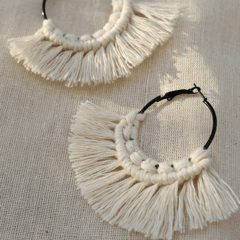 Boho Tassel Hoop Earrings