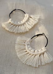 Boho Tassel Hoop Earrings