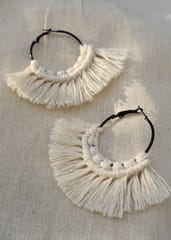 Boho Tassel Hoop Earrings