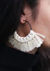 Boho Tassel Hoop Earrings