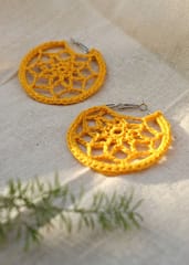 Handcrafted Crochet Hoop Earrings