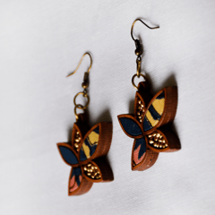 Bead Flower Earrings