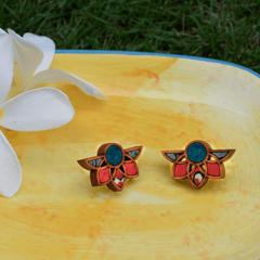 Half Lotus Earrings