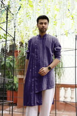 Linen Pleated Kurta