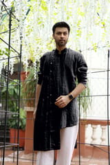 Linen Pleated Kurta