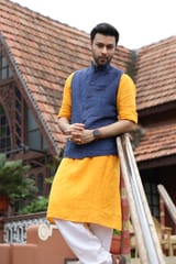 Linen asymettric Kurta