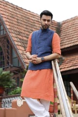 Linen asymettric Kurta