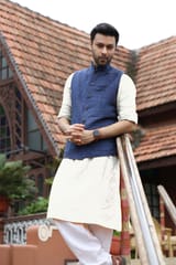 Linen asymettric Kurta