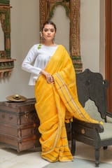 Haldi Yellow Saree