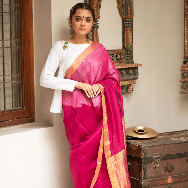 Shyam Gulabi Saree