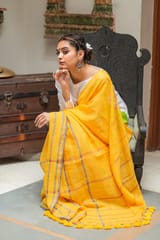 Haldi Yellow Saree