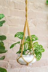 Meander Hand-Knotted Plant Hanger