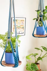 Ombre Interlaced Hand-Knotted Plant Hanger