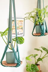 Ombre Interlaced Hand-Knotted Plant Hanger