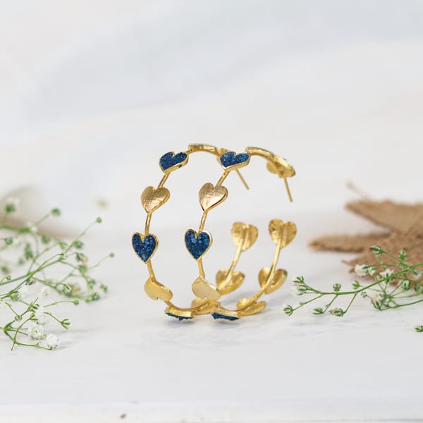 Aquarius Sun-sign Heart Hoops