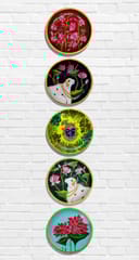 Pichwai Wall Plates (Set of 5)