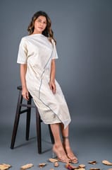 Folded Dress - Diagonal Detail - Zero Waste