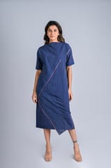 Folded Dress - Diagonal Detail - Zero Waste