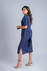 Folded Dress - Diagonal Detail - Zero Waste