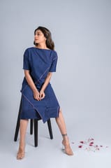 Folded Dress - Diagonal Detail - Zero Waste