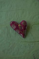 French Knots Hand Embroidered Brooch