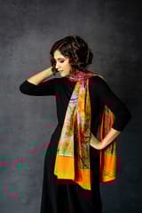 Texas Orange Satin Stole