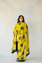 Yellow Chinon Dupatta