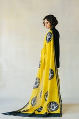 Yellow Chanderi Saree