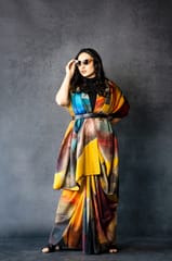 Multi Color Chanderi Saree