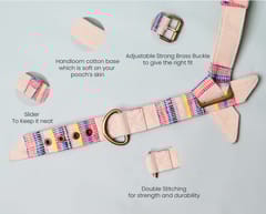 Handloom Cotton Party Bowtie Dog Collar - Playful