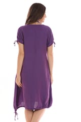 round neck short sleeve dress