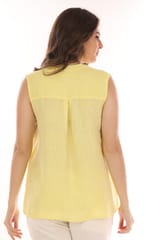 linen pristine design sleeveless top