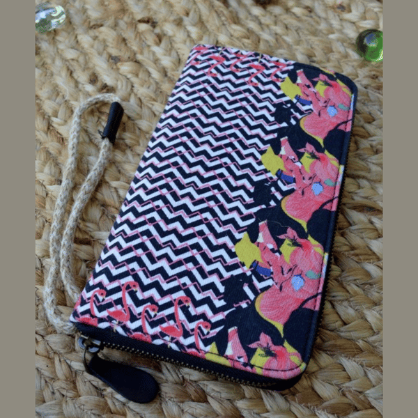 Zig-Zag Flamingo Ladies Wallet