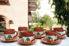 Terracotta Tea Cup Set- Make Your Chai Merrier!