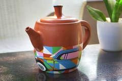 Terracotta Kettle - Brewed Chai in Retro Style