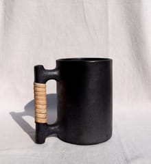 Longpi Black Pottery Beer Mug - Large