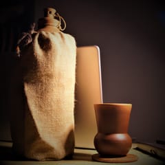 Terracotta Water Bottle with jute jacket