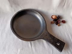 Longpi Black Pottery Skillet - Round