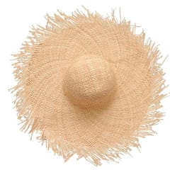 Raffia frill hat